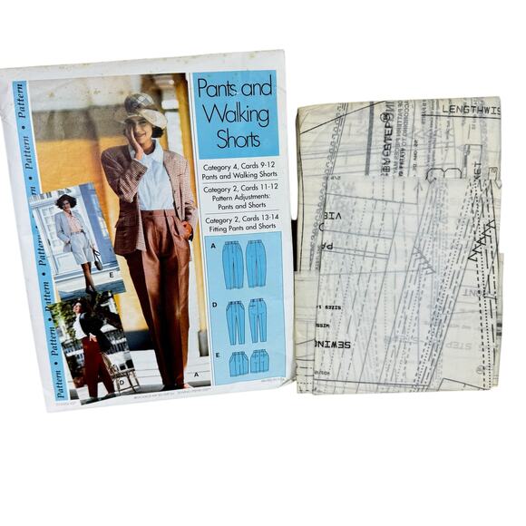 Vintage Unused Pants And Walking Shorts Sewing Pattern Step-By-Step Instructions - Picture 1 of 3
